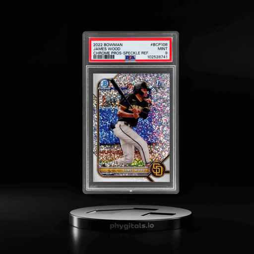 2022 Bowman Chrome Prospect Speckle Refractor James Wood #BCP-108 218/299 PSA 9
