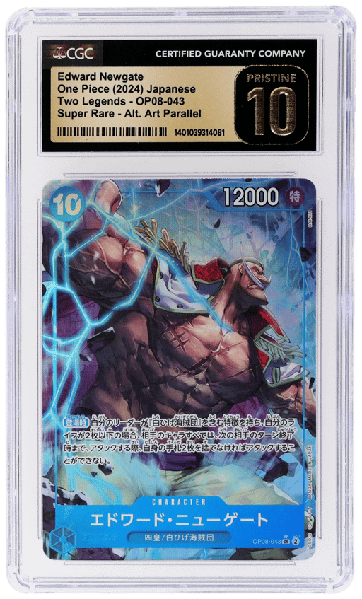 2024 One Piece Two Legends Japanese Alternate Art Super Rare Edward Newgate #OP08043 CGC PRI