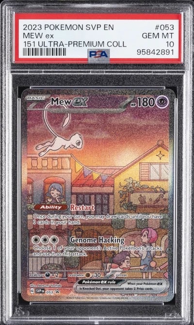 2023 POKEMON SVP EN-SV BLACK STAR PROMO 151 ULTRA-PREM COLL #053 MEW EX PSA 10