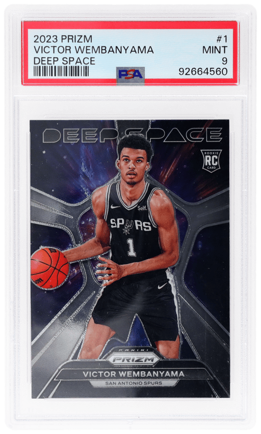 2023 Panini Prizm Deep Space Victor Wembanyama #1 PSA 9