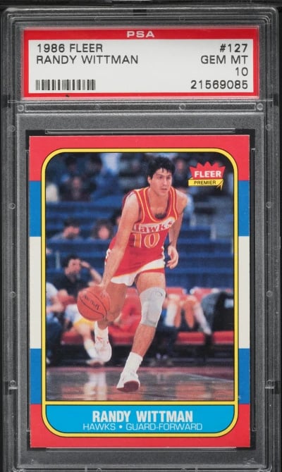 1986 Fleer Basketball Randy Witt