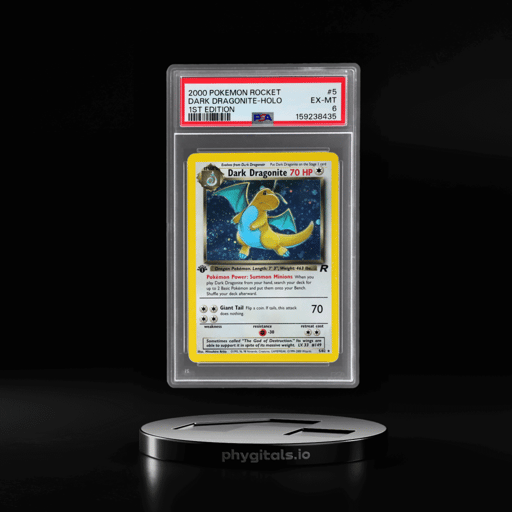 2000 Pokemon Team Rocket 1st Edition Holo Dark Dragonite #5 PSA 6