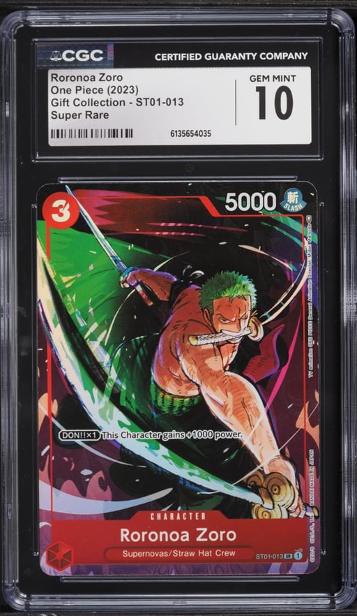 2023 One Piece Gift Collection Roronoa Zoro #ST01-013 CGC 10 GEM MINT