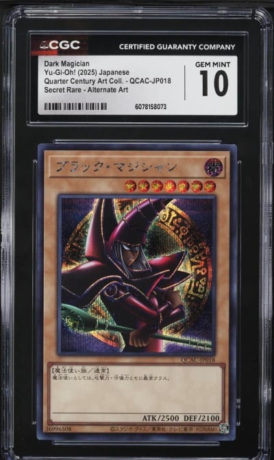 2025 Yu-Gi-Oh! Japanese QCAC Alt Art Dark Magician #QCAC-JP018 CGC 10 GEM MINT