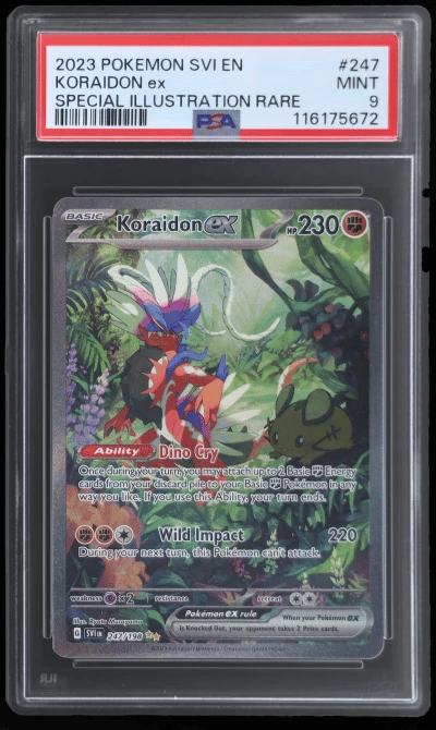 2023 Pokemon Scarlet and Violet Special Illustration Rare Koraidon Ex #247 PSA 9