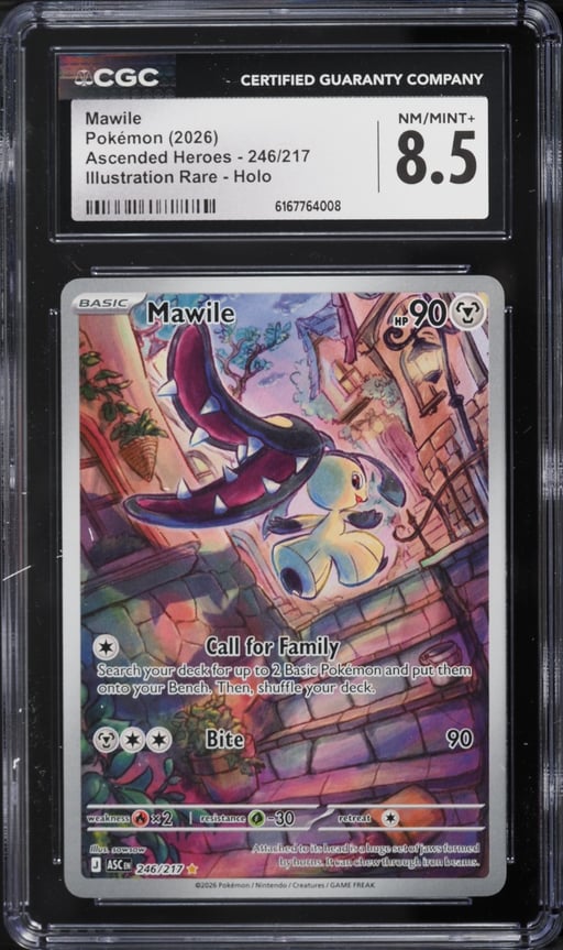 2026 Pokemon Mega Evolution Ascended Heroes IR Mawile #246 CGC 8.5 NM-MT+