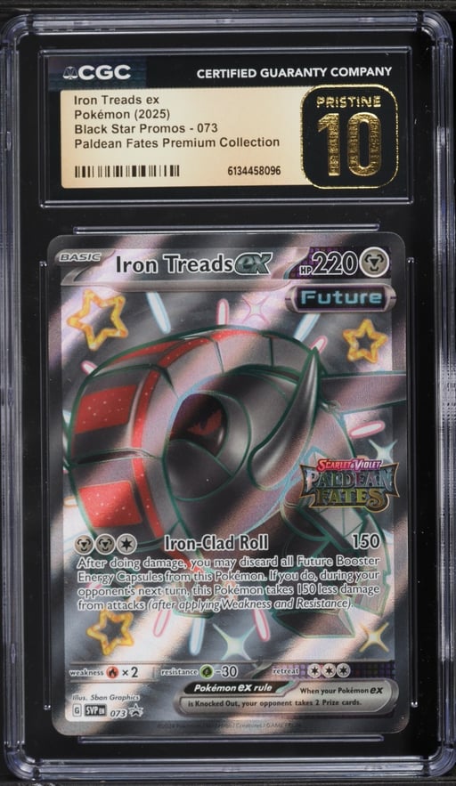 2025 Pokemon SV Black Star Promo Paldean Fates Premium Collection Iron Treads ex #73 CGC 10