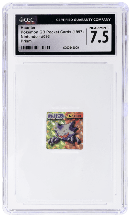 1997 Pokemon Base Gb Pocket Cards Japanese Prism Haunter #093 CGC 7.5