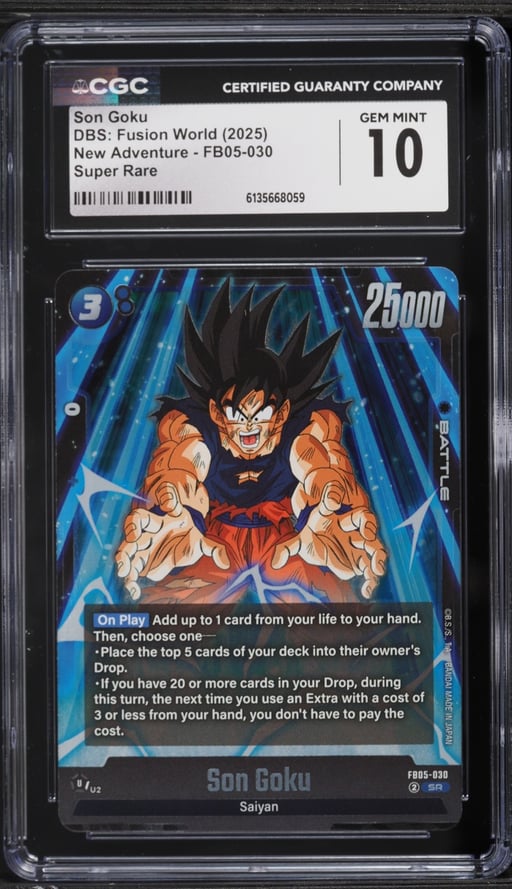 2025 Dragon Ball Super Fusion World New Adventure Son Goku SR #FB05-030 CGC 10 GEM MINT