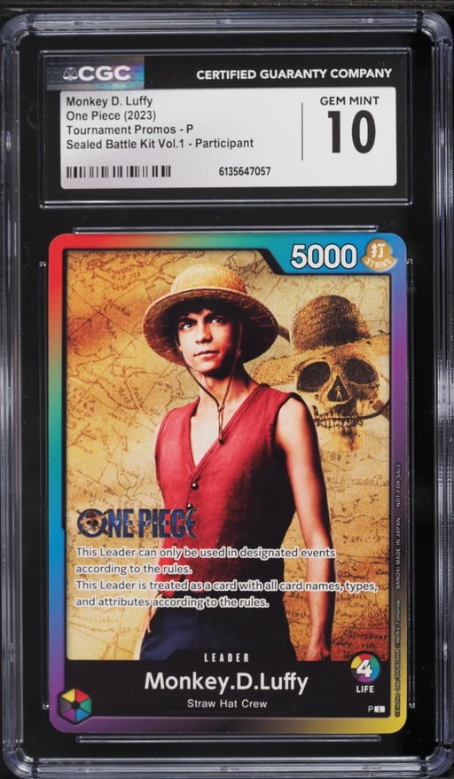2023 One Piece Tournament Promo Sealed Battle Kit Volume 1 Leader Monkey D. Luffy #P CGC 10 GEM MINT