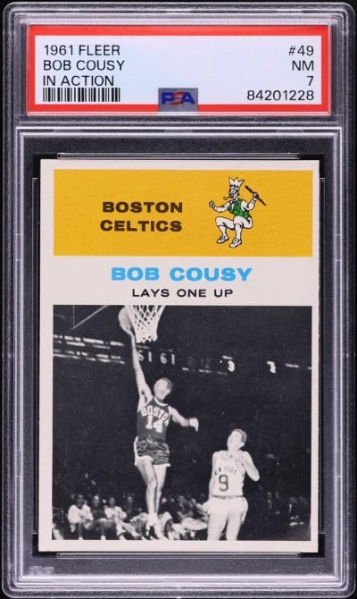 1961 Fleer Basketball Bob Cousy 
