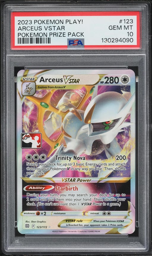 2023 Pokemon Play! Pokemon Prize Pack Arceus VSTAR #123 PSA 10 GEM MINT