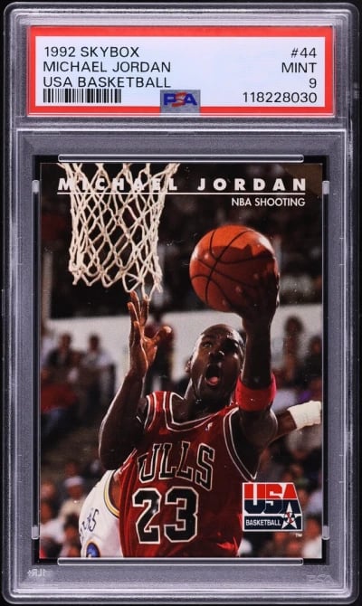 1992 Skybox USA Basketball Michael Jordan #44 PSA 9 MINT