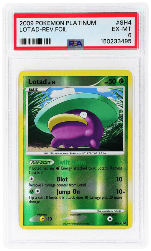 2009 Pokemon Platinum Reverse Holo Lotad #SH4 PSA 6