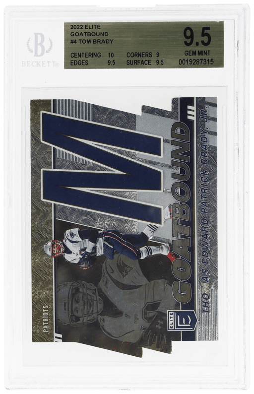 2022 Panini Donruss Elite Goatbound Tom Brady #GBTB4 BGS 9.5