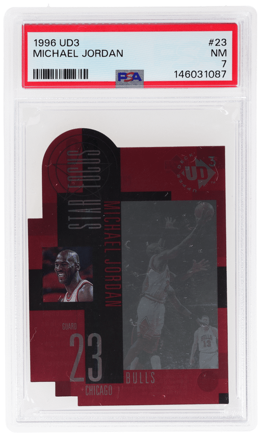 1996 UD3 Star Focus Michael Jordan #23 PSA 7