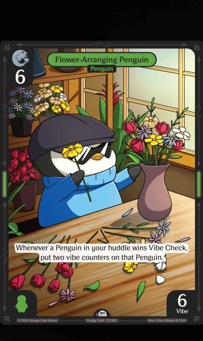 Flower-Arranging Penguin