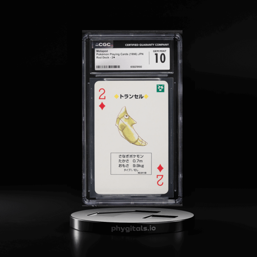 1996 Pokemon Japanese Playing Cards Red Deck Metapod #2 CGC 10 GEM MINT
