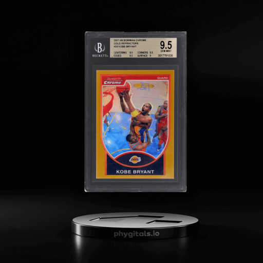 2007 Bowman Chrome Gold Refractor Kobe Bryant #24 95/99 BGS 9.5