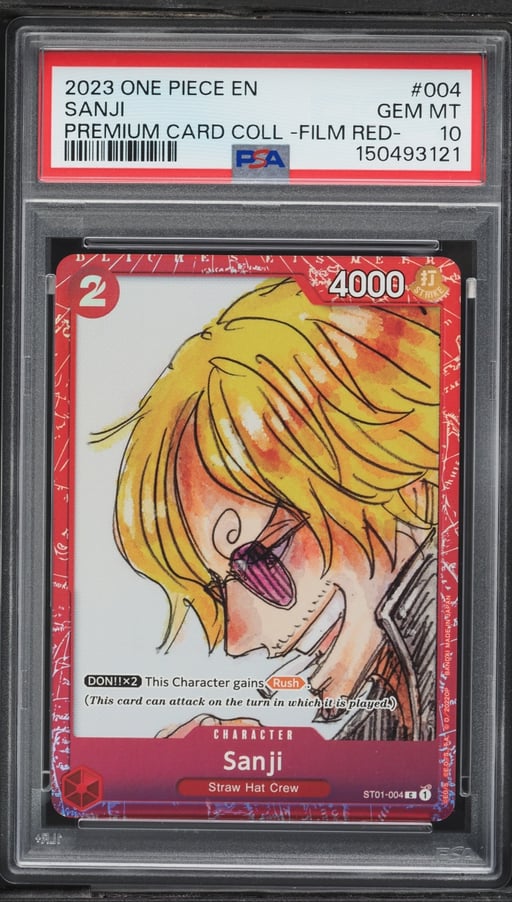 2023 One Piece Premium Collection Film Red Sanji #ST01-004 PSA 10 GEM MINT