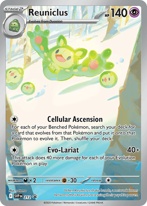 2023 Reuniclus #212 Scarlet & Violet Black Star Promos