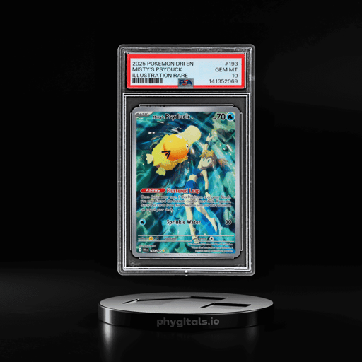 2025 Pokemon Scarlet and Violet Destined Rivals Illustration Rare Misty's Psyduck #193 PSA 10