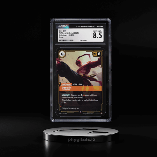 2025 Riftbound League Of Legends LOL Origins Lee Sin #151 CGC 8.5 NM-MT+