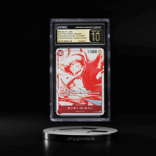 2025 One Piece Japanese Promo 3rd Treasure SR Monkey D. Luffy #ST10-006 CGC 10 PRISTINE