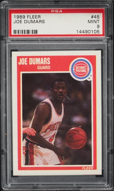 1989 Fleer Basketball Joe Dumars