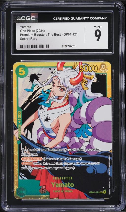 2024 One Piece Premium Booster The Best SEC Yamato #OP01-121 CGC 9 MINT