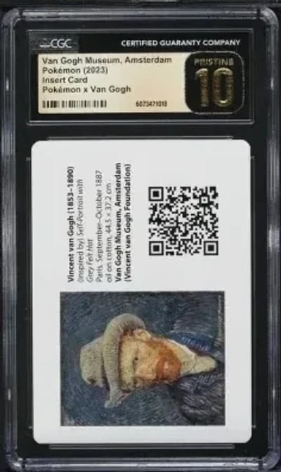 2023 Pokemon X Van Gogh Museum Amsterdam Insert Card CGC 10 PRISTINE