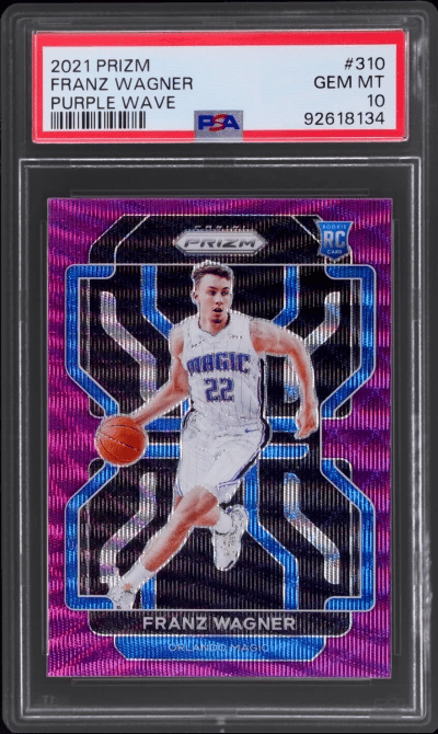 2021 Panini Prizm Prizms Purple Wave Franz Wagner #310 PSA 10