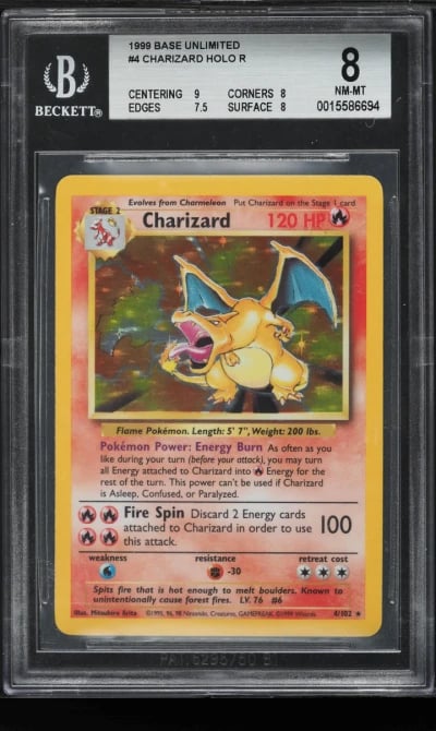 1999 Pokemon Base Set Holo Chari