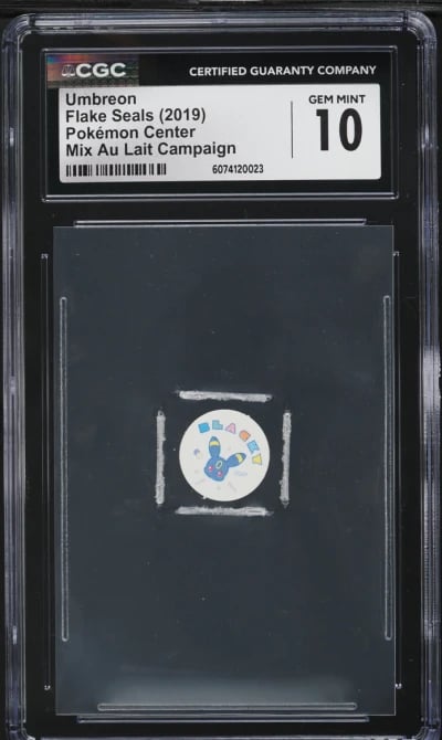 2019 Pokemon Center Flake Seals Mix Au Lait Campaign Umbreon CGC 10 GEM MINT