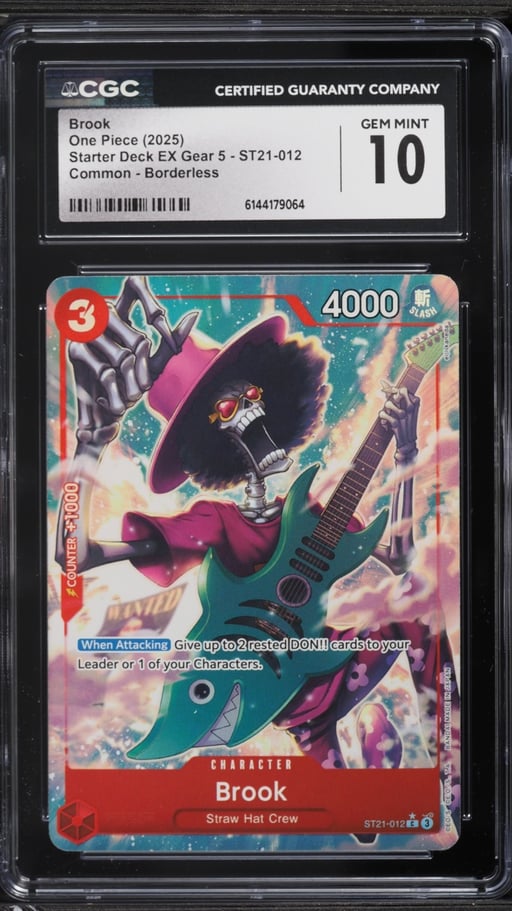 2025 One Piece Starter Deck EX Gear 5 Alt Art Brook #ST21-012 CGC 10 GEM MINT