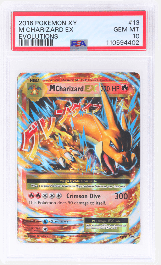 2016 Pokemon XY Evolutions M Charizard Ex #13 PSA 10