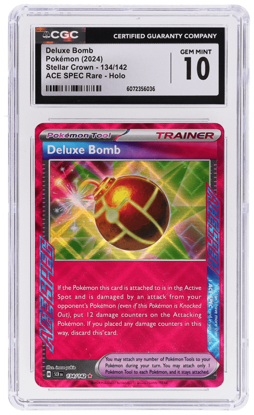 2024 Pokemon Scarlet and Violet Stellar Crown Ace Spec Deluxe Bomb #134 CGC 10