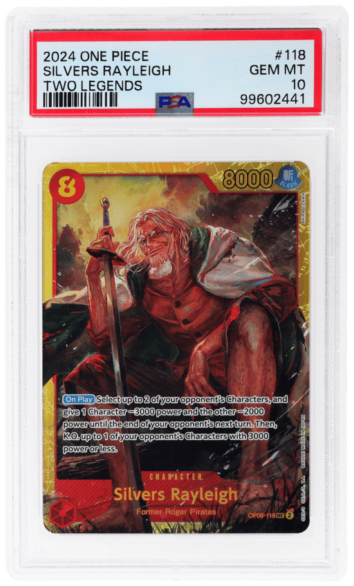 2024 One Piece Two Legends Silvers Rayleigh #OP08118 PSA 10