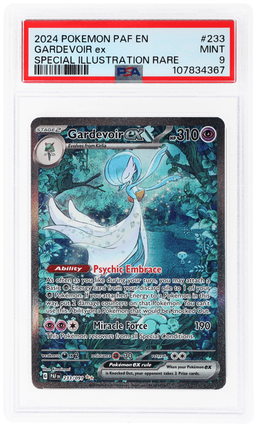 2024 Pokemon Scarlet and Violet Paldean Fates Special Illustration Rare Gardevoir Ex #233 PSA 9