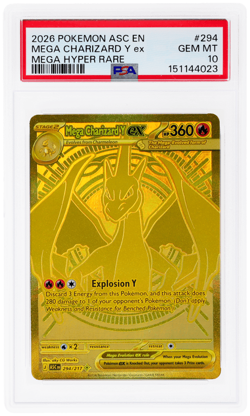 2026 Pokemon Mega Evolution Ascended Heroes Mega Hyper Rare Mega Charizard Y Ex #294 PSA 10