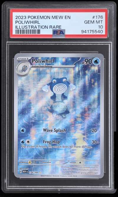 2023 Pokemon Scarlet and Violet 151 Illustration Rare Poliwhirl #176 PSA 10