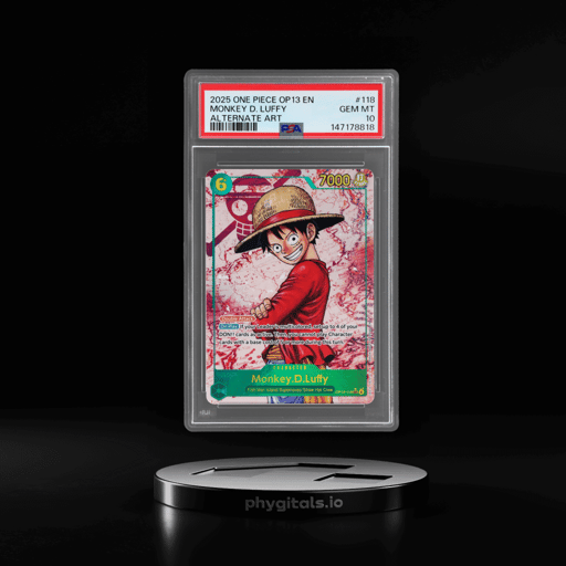 2025 One Piece Carrying On His Will Alternate Art Monkey D. Luffy #OP13-118 PSA 10