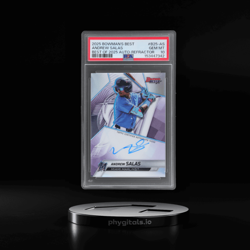 2025 Bowman's Best Best of 2025 Autograph Refractor Andrew Salas #B25-AS PSA 10