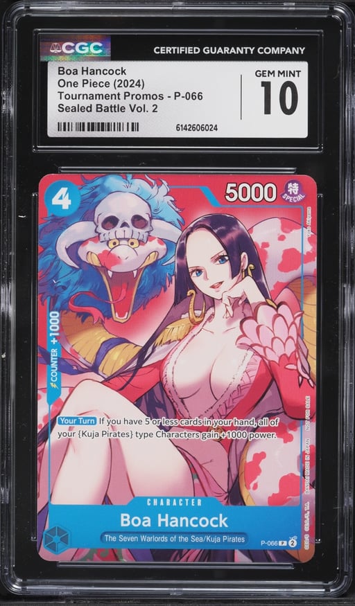 2024 One Piece Tournament Promo Sealed Battle Volume 2 Alt Art Boa Hancock #P-066 CGC 10