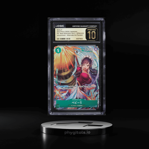 2024 One Piece Japanese PC Best Selection Volume 3 Alt Art Baby 5 #OP04-032 CGC 10 PRISTINE