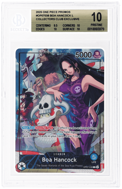 2025 One Piece Promo Psa Magazine Exclusive Boa Hancock #OP07-038 BGS 10