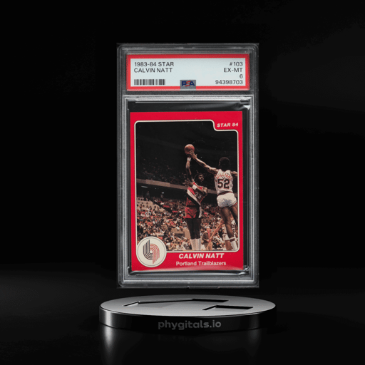 1983-84 Star Basketball Calvin Natt #103 PSA 6 EXMT