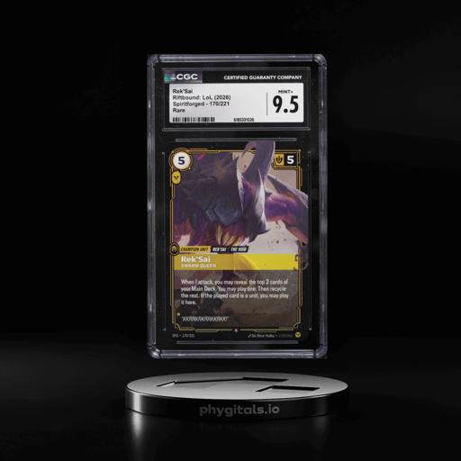 2026 Riftbound League Of Legends LoL Spiritforged Rek'Sai #170 CGC 9.5 MINT+