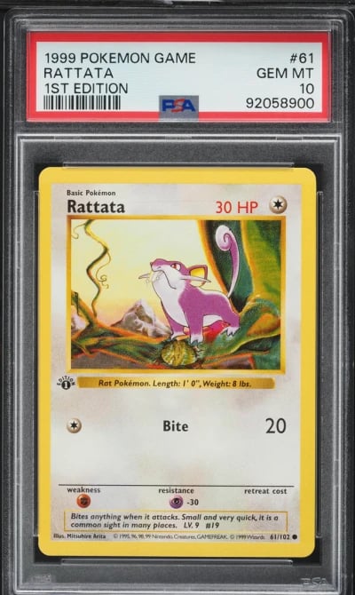 1999 Pokemon Base Set Shadowless