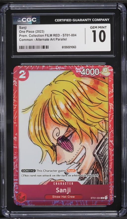 2023 One Piece Premium Collection FILM RED Sanji #ST01-004 CGC 10 GEM MINT